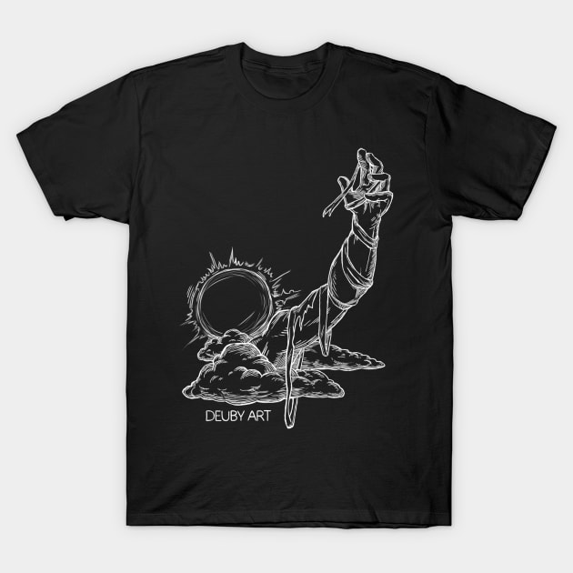 Sun God (White) - Deuby Art T-Shirt by Deuby Art